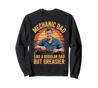 Funny Mechanic Dad Like a Regular Dad but Greasier Sudadera