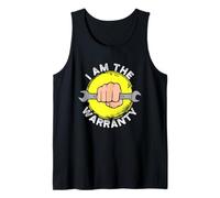 Funny Mechanic I Am The Warranty Piezas rotas para Camiones Diesel Camiseta sin Mangas