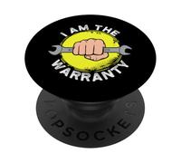 Funny Mechanic I Am The Warranty Piezas rotas para Camiones Diesel PopSockets PopGrip Adhesivo