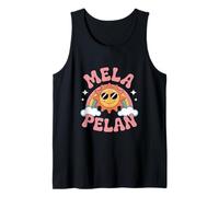 Funny Mela Pelan Retro Groovy Rainbow Sunshine Camiseta sin Mangas