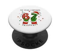 Funny Meme 67 Six Seven 6 7 The Year I Survived 6 7 PopSockets PopGrip Adhesivo