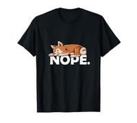 Funny Meme Napping Kawaii Nope Shiba Inu Lover Camiseta