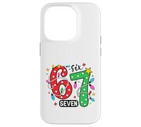 Funny Meme Six Seven 6 7 Christmas Gen Alpha Carcasa para iPhone 14 Pro
