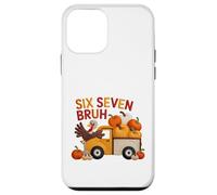 Funny Meme Six Seven Fall Turkey Thanksgiving Gen Alpha 6 7 Carcasa para iPhone 12 Mini