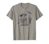 Funny Meme UFO Capybara Alien Vintage 90s Wild West Boho Camiseta