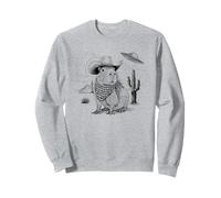 Funny Meme UFO Capybara Alien Vintage 90s Wild West Boho Sudadera
