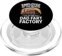 Funny Men Dad Empleado del Mes En La Fábrica De Pedos De Papá PopSockets PopGrip para MagSafe