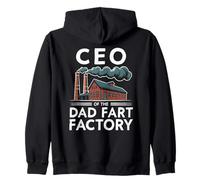 Funny Men Dad Joke Pedos Retro CEO De La Fábrica De Pedos Papá Sudadera con Capucha