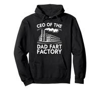 Funny Men Dad Joke Pedos Retro CEO De La Fábrica De Pedos Papá Sudadera con Capucha