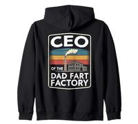 Funny Men Dad Joke Pedos Retro CEO De La Fábrica De Pedos Papá Sudadera con Capucha