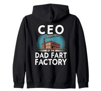 Funny Men Dad Joke Pedos Retro CEO De La Fábrica De Pedos Papá Sudadera con Capucha