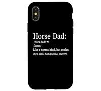 Funny Mens Horse Dad Cool Definition Carcasa para iPhone X/XS