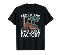 Funny Mens Joke Fathers Retro CEO de The Dad Joke Factory Camiseta