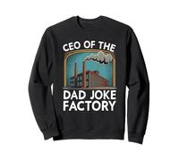 Funny Mens Joke Fathers Retro CEO de The Dad Joke Factory Sudadera