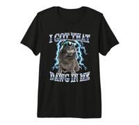 Funny Mens Retro Vintage Heavy Metal Black Pug Dog Mom Lover Camiseta Premium