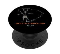 Funny Mens South Carolina, SC Chicos Carolina del Sur PopSockets PopGrip Adhesivo