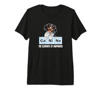 Funny Mens Womens Elements Happiness Piebald Dachshund Lover Camiseta Premium