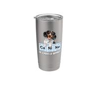 Funny Mens Womens Elements Happiness Piebald Dachshund Lover Vaso térmico de acero inoxidable de doble pared