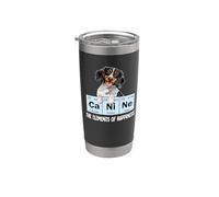 Funny Mens Womens Elements Happiness Piebald Dachshund Lover Vaso térmico de acero inoxidable de doble pared