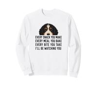 Funny Mens Womens Every Snack Make Begging Bernedoodle Dog Sudadera