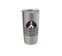 Funny Mens Womens Every Snack Make Begging Bernedoodle Dog Vaso térmico de acero inoxidable de doble pared