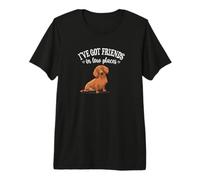 Funny Mens Womens Girl Friends In Low Places Dachshund Lover Camiseta Premium