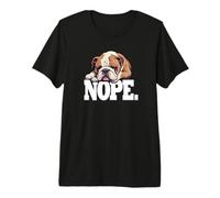 Funny Mens Womens Girls Napping Nope English Bulldog Lover Camiseta Premium