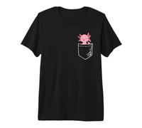 Funny Mens Womens Kawaii Kids Girls Boy Pocket Axolotl Lover Camiseta Premium