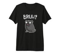 Funny Mens Womens Kids Cartoon Bruh Pug Dog Lover Camiseta Premium