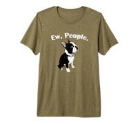 Funny Mens Womens Kids Cartoon EW People Bostie Dog Lover Camiseta Premium