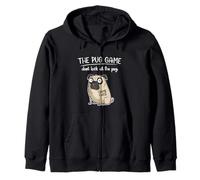 Funny Mens Womens Kids Cartoon Pug Game Pug Dog Lover Sudadera con Capucha