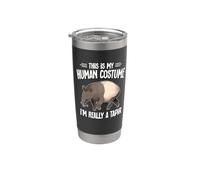 Funny Mens Womens Kids Human Costume Really A Tapir Lover Vaso térmico de acero inoxidable de doble pared