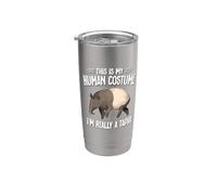 Funny Mens Womens Kids Human Costume Really A Tapir Lover Vaso térmico de acero inoxidable de doble pared