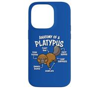 Funny Mens Womens & Kids Kawaii Anatomy of a Platypus Lover Carcasa para iPhone 14 Pro