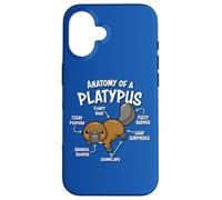 Funny Mens Womens & Kids Kawaii Anatomy of a Platypus Lover Carcasa para iPhone 16
