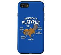 Funny Mens Womens & Kids Kawaii Anatomy of a Platypus Lover Carcasa para iPhone SE (2020) / 7 / 8