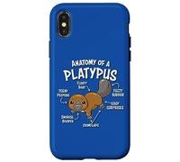 Funny Mens Womens & Kids Kawaii Anatomy of a Platypus Lover Carcasa para iPhone X/XS