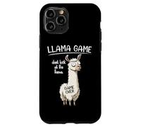 Funny Mens Womens Kids Llama Game Don't Look At The Llama Carcasa para iPhone 11 Pro