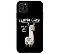 Funny Mens Womens Kids Llama Game Don't Look At The Llama Carcasa para iPhone 11 Pro MAX