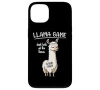 Funny Mens Womens Kids Llama Game Don't Look At The Llama Carcasa para iPhone 13