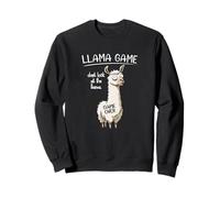 Funny Mens Womens Kids Llama Game Don't Look At The Llama Sudadera