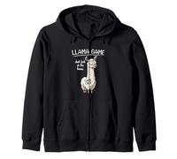 Funny Mens Womens Kids Llama Game Don't Look At The Llama Sudadera con Capucha