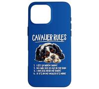Funny Mens Womens Kids Nap Rules Cavalier Spaniel Dog Lover Carcasa para iPhone 16 Pro Max