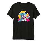 Funny Mens Womens Kids Vintage Retro 80s 90s English Bulldog Camiseta Premium