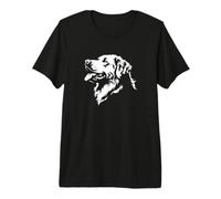 Funny Mens & Womens Retro Vintage Logo Great Pyrenees Lover Camiseta Premium