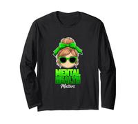 Funny Mental Health Matters Decir Sarcástico Manga Larga