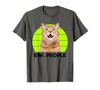 Funny Meow Surprised Cat, EW. People Illustration Graphic Camiseta