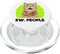 Funny Meow Surprised Cat, EW. People Illustration Graphic PopSockets PopGrip para MagSafe