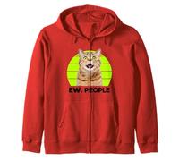 Funny Meow Surprised Cat, EW. People Illustration Graphic Sudadera con Capucha