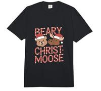 Funny Merry Christmas Pun Beary Christmas Bear Alce Comfort Colors Adult Heavyweight T-Shirt